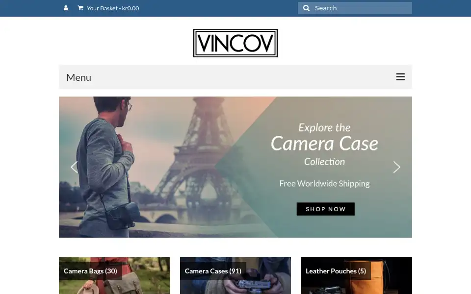 Screenshot of vincov.com