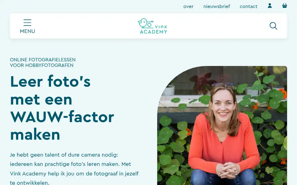 Screenshot of vinkacademy.nl