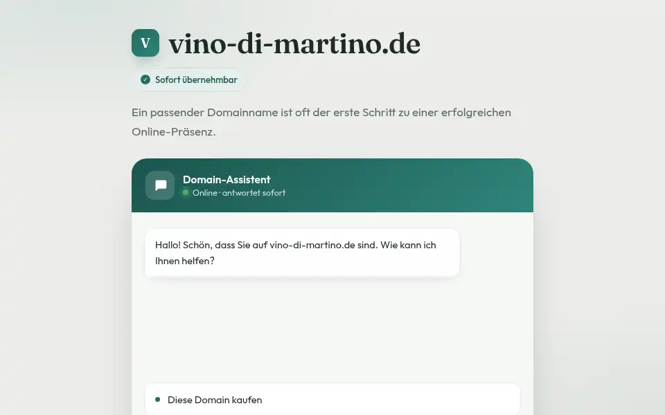 Screenshot of vino-di-martino.de