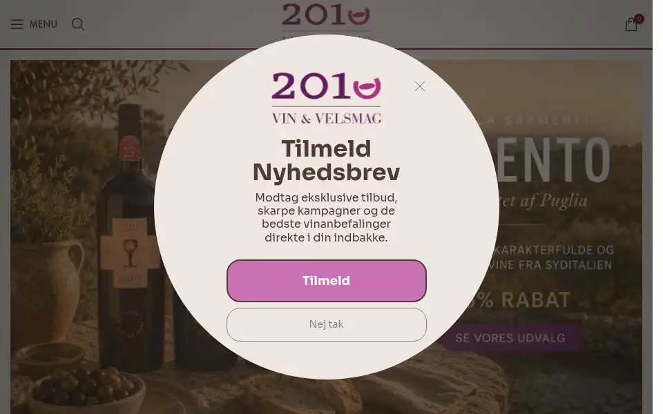 Screenshot of vinogvelsmag.dk