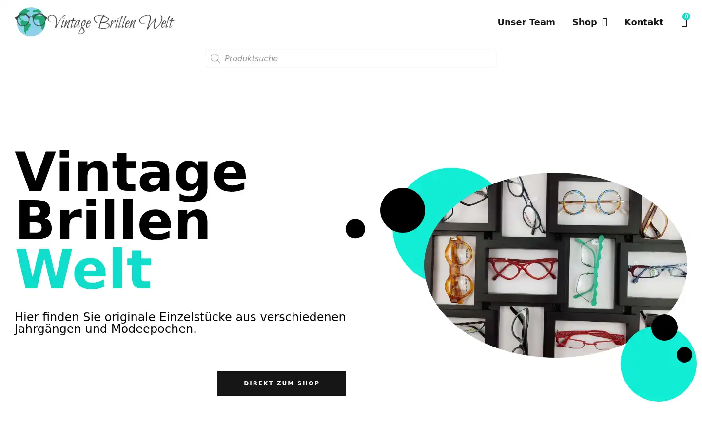 Screenshot of vintagebrillenwelt.de