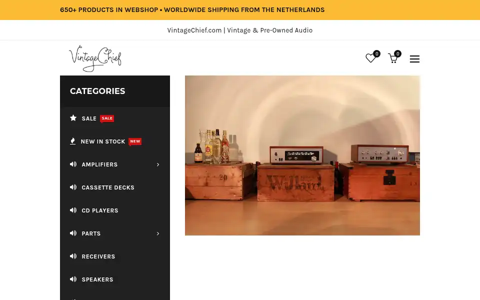 Screenshot of vintagechief.com