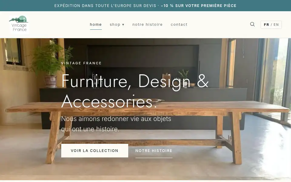 Screenshot of vintagefrance.shop