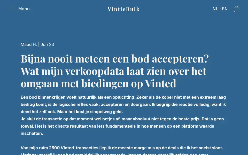 Screenshot of vintiebulk.be