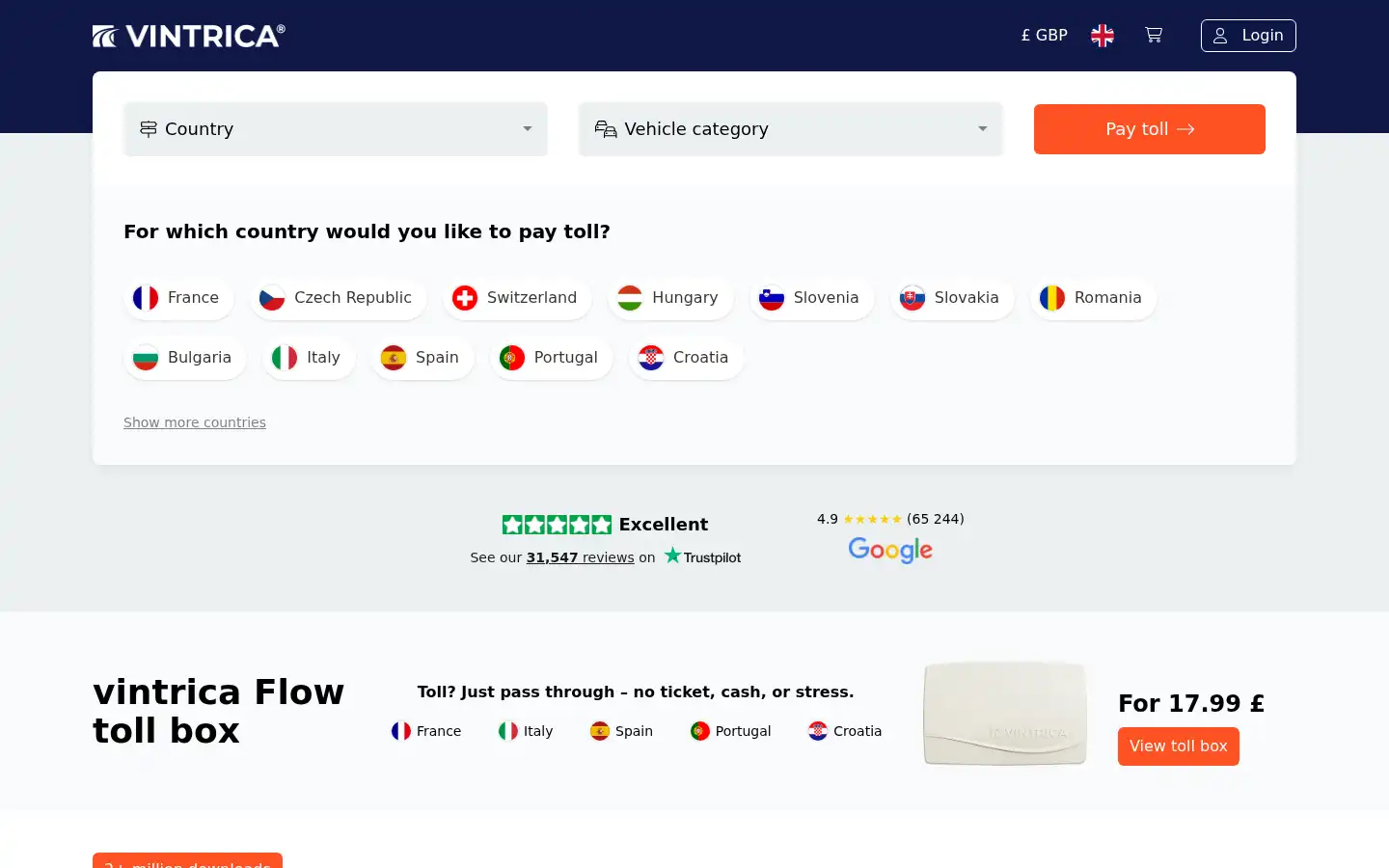 Screenshot of vintrica.com