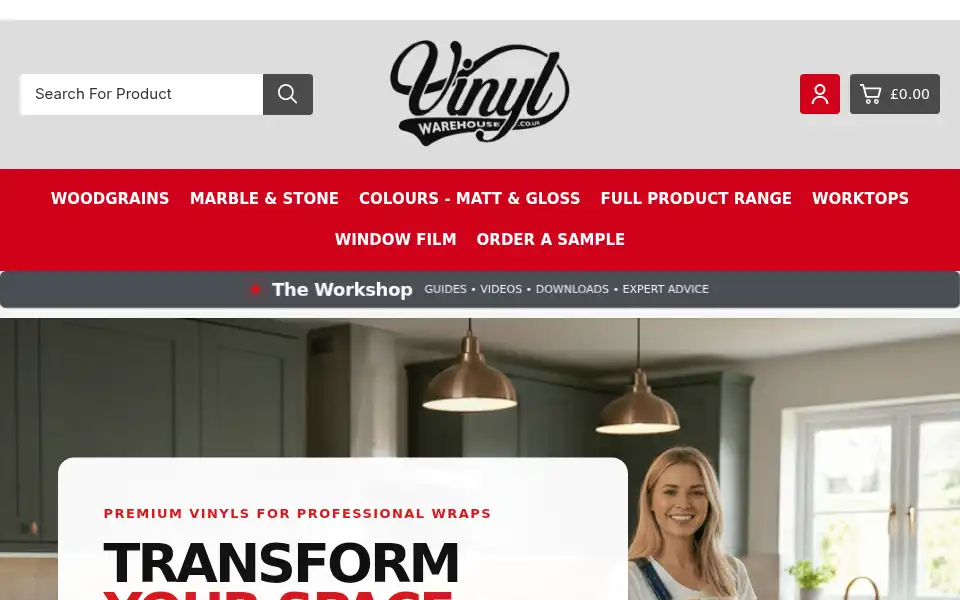 Screenshot of vinylwarehouse.co.uk