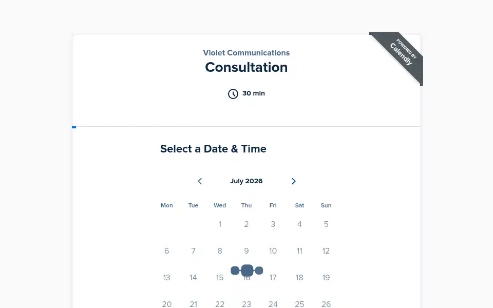 Screenshot of violetcommunications.co.uk