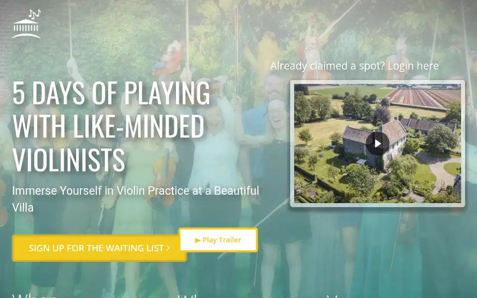Screenshot of violinvilla.com