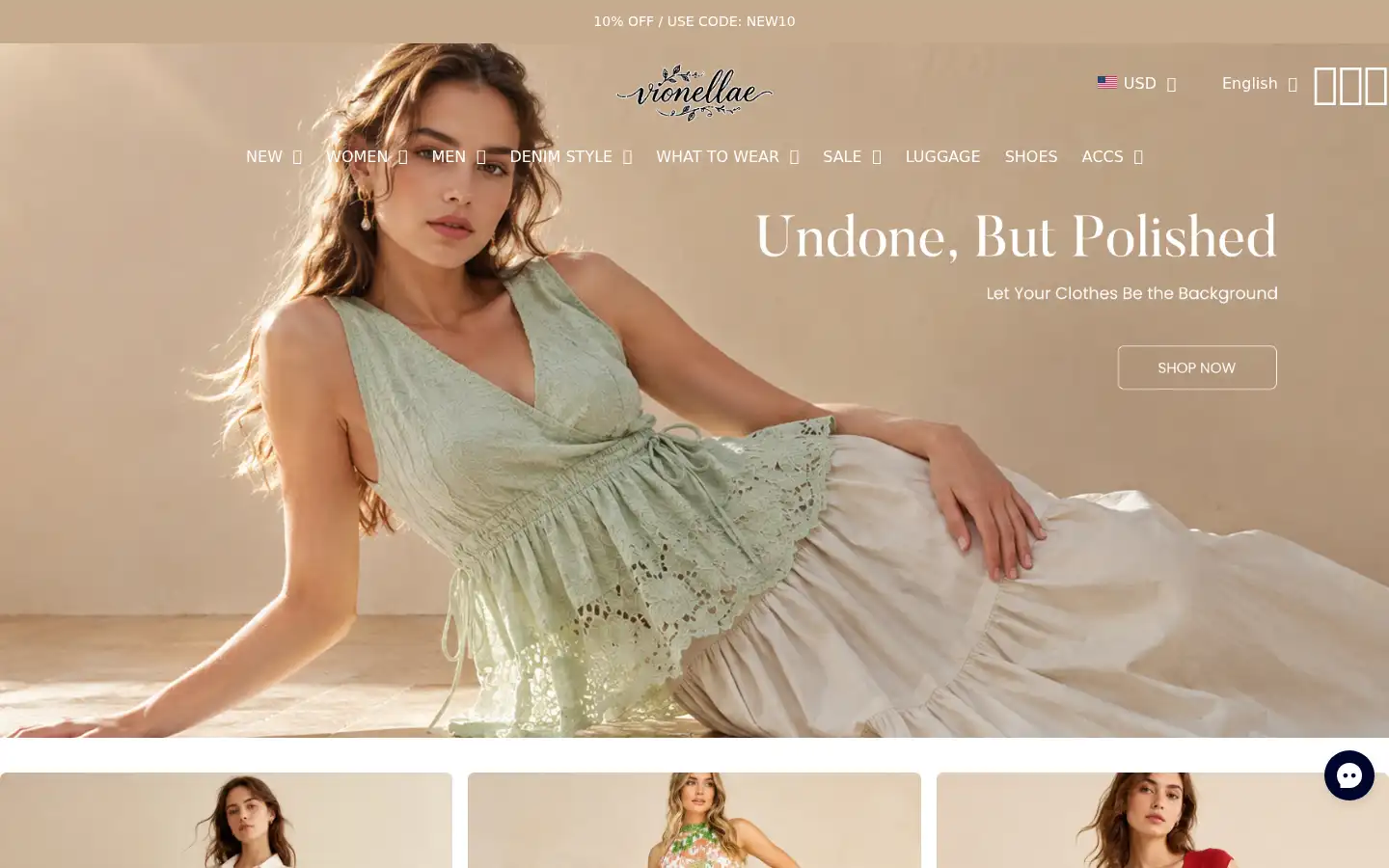 Screenshot of vionellae.com