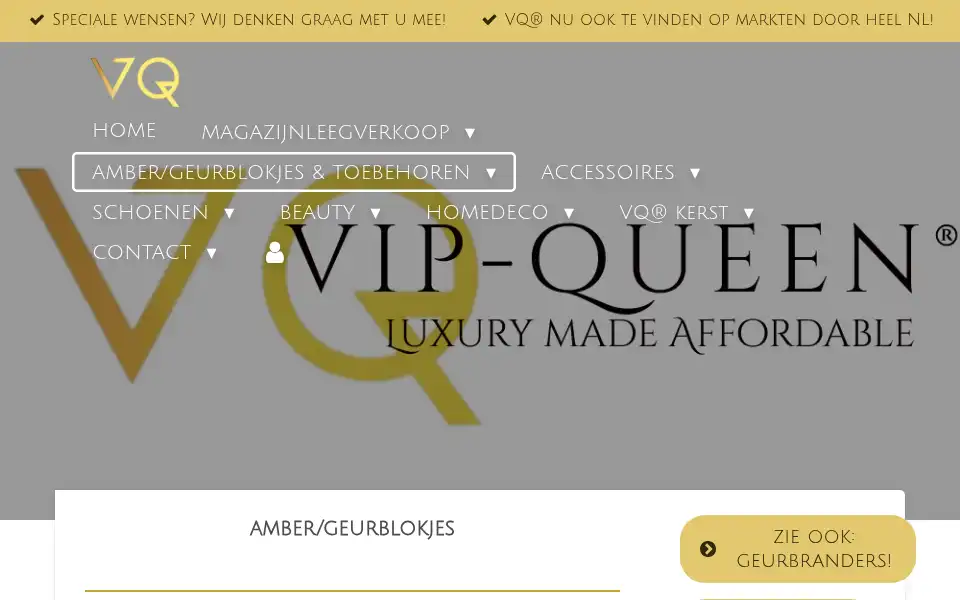 Screenshot of vip-queen.nl
