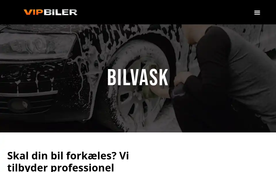 Screenshot of vipbiler.dk