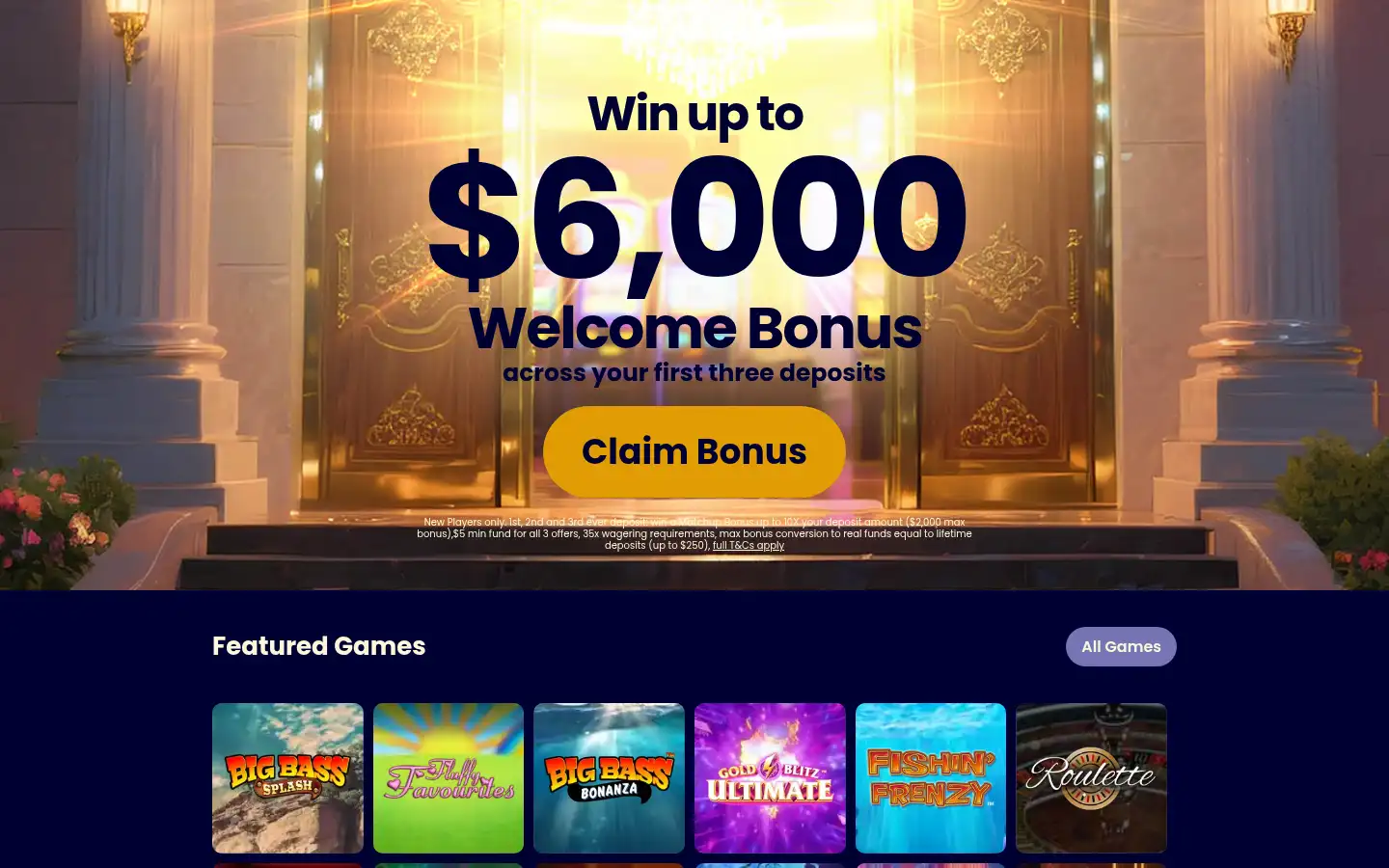 Screenshot of vipcasino.ca
