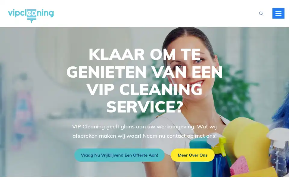 Screenshot of vipcleaning.be