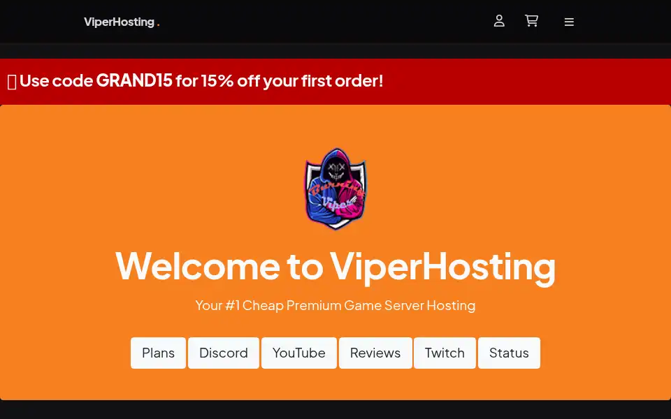 Screenshot of viperhosting.biz