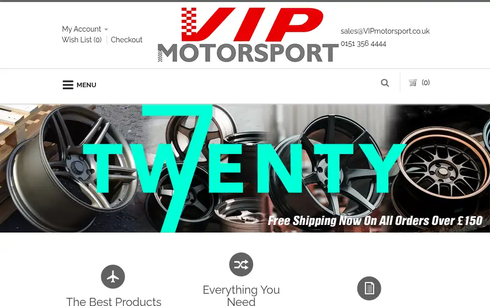 Screenshot of vipmotorsport.co.uk