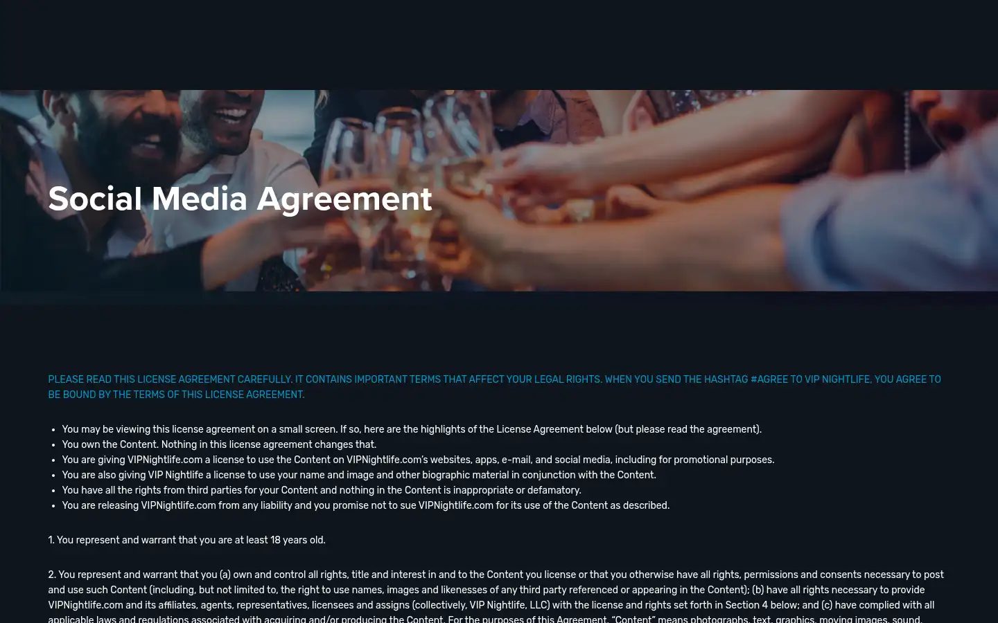 Screenshot of vipnightlife.com