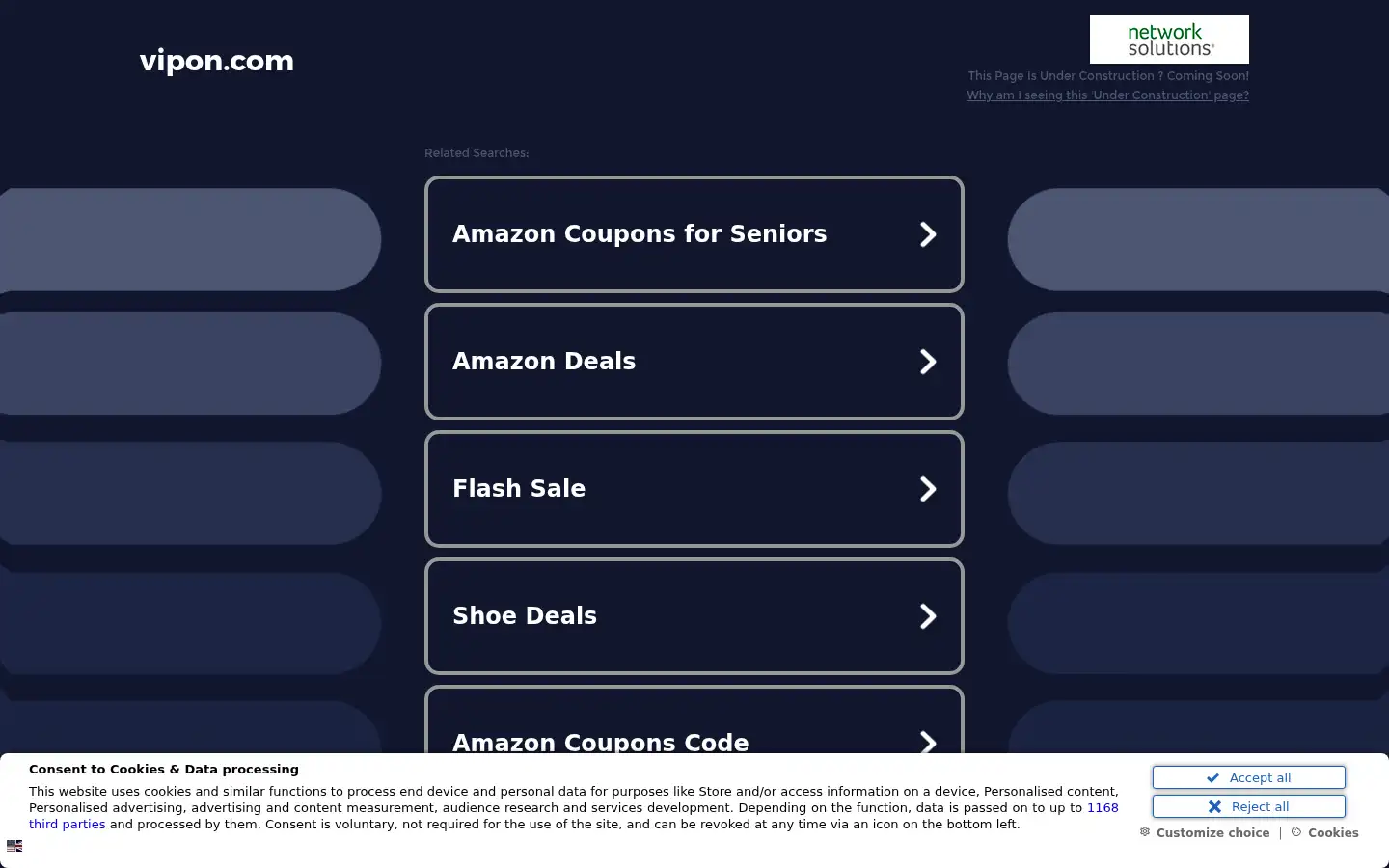Screenshot of vipon.com