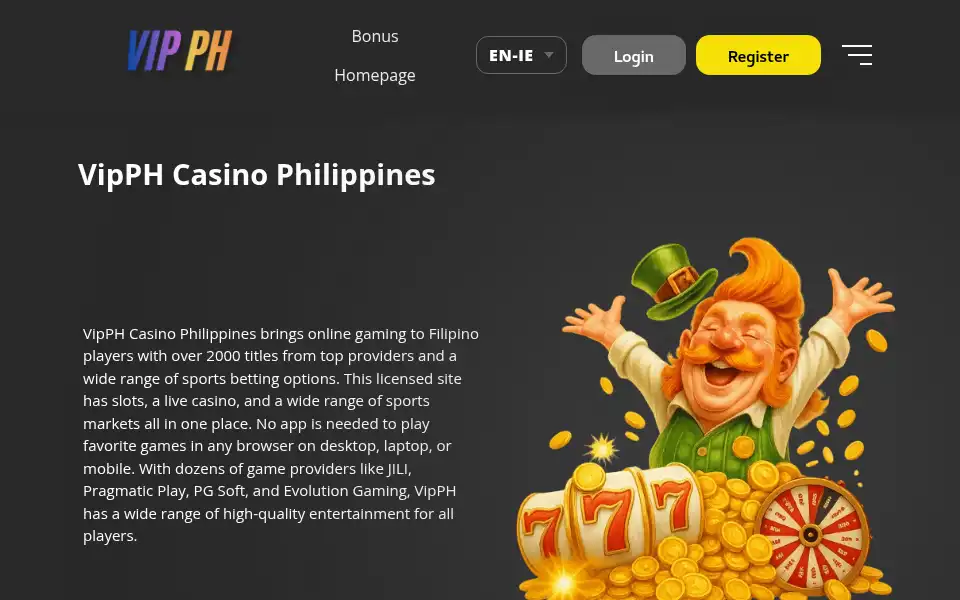 Screenshot of vipphcasino.net