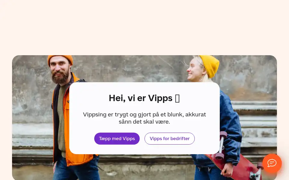 Screenshot of vipps.no