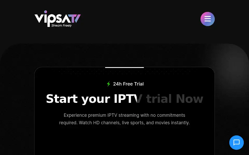 Screenshot of vipsatv.com