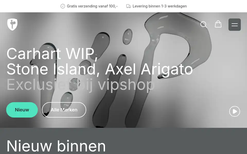Screenshot of vipshop.nl