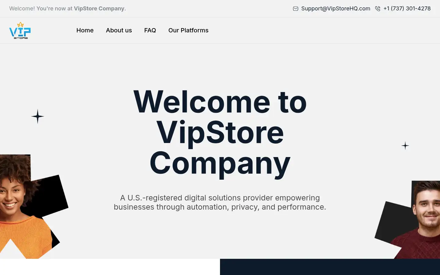 Screenshot of vipstorehq.com