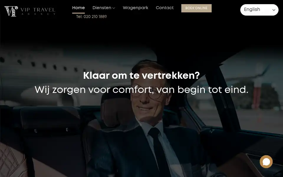 Screenshot of viptravelagency.nl