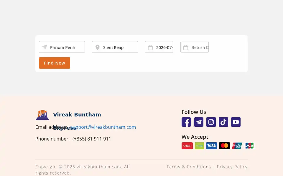Screenshot of virakbuntham.com