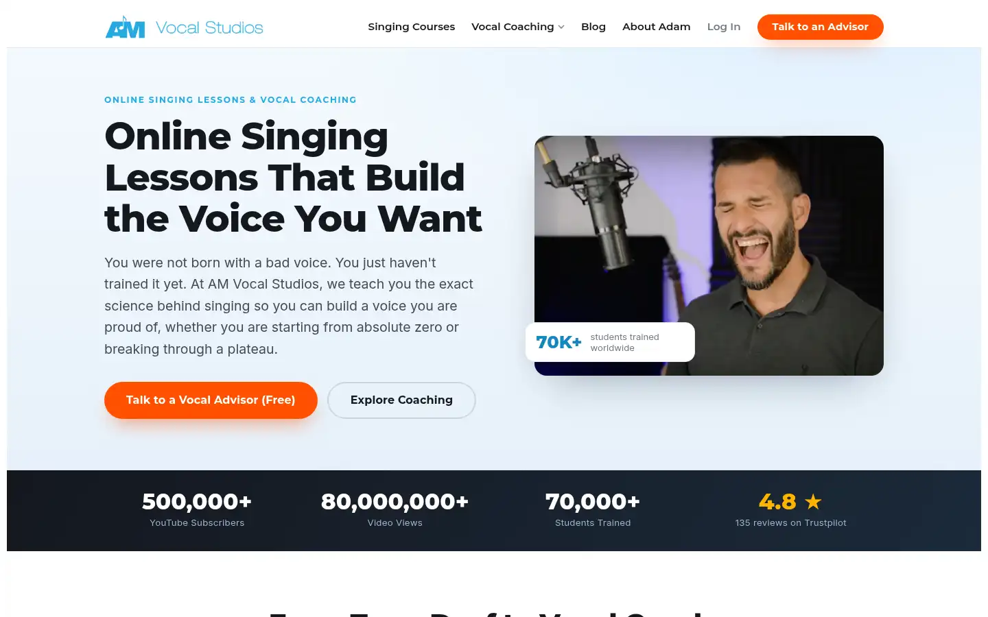 Screenshot of viral.amvocalstudios.com