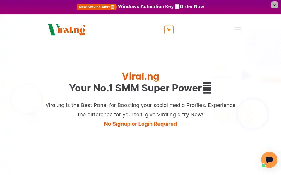 Screenshot of viral.ng