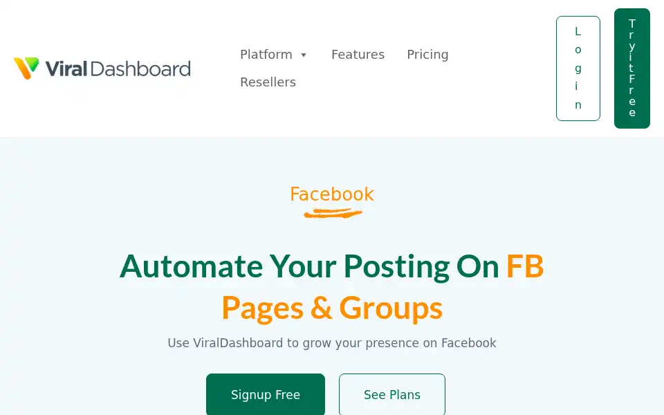 Screenshot of viraldashboard.io