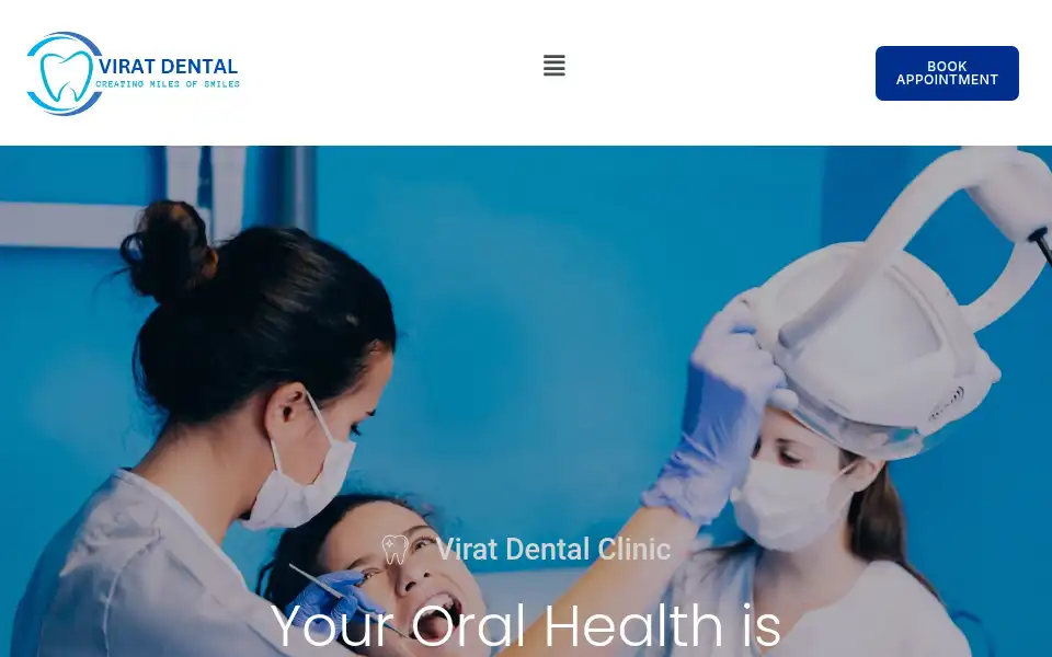 Screenshot of viratdental.com