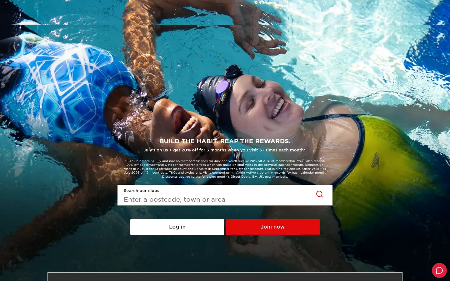 Screenshot of virginactive.co.uk