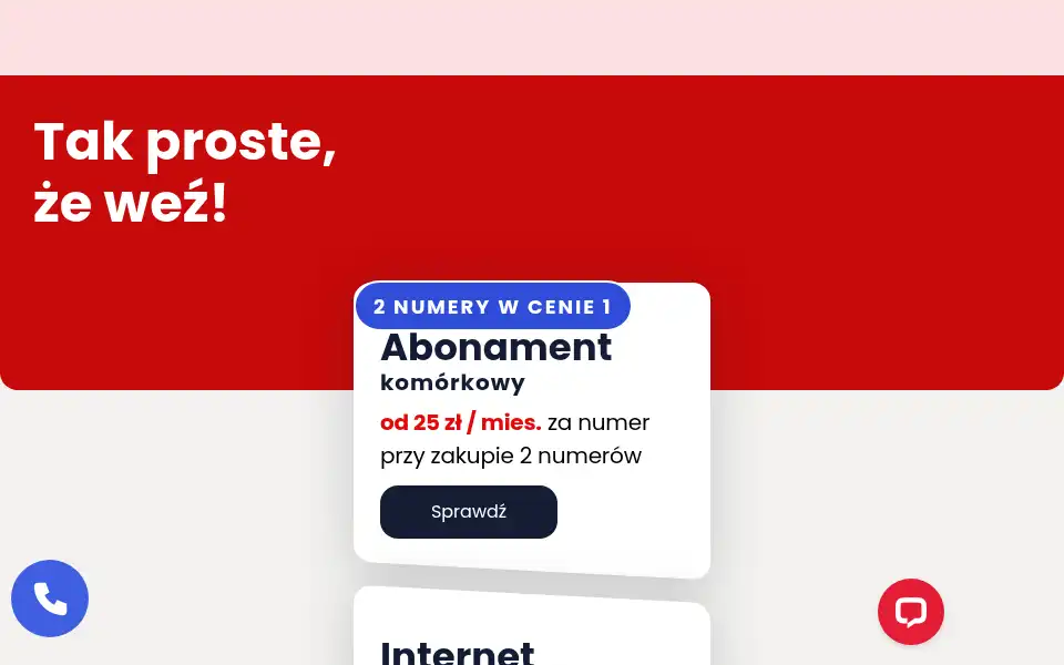 Screenshot of virginmobile.pl