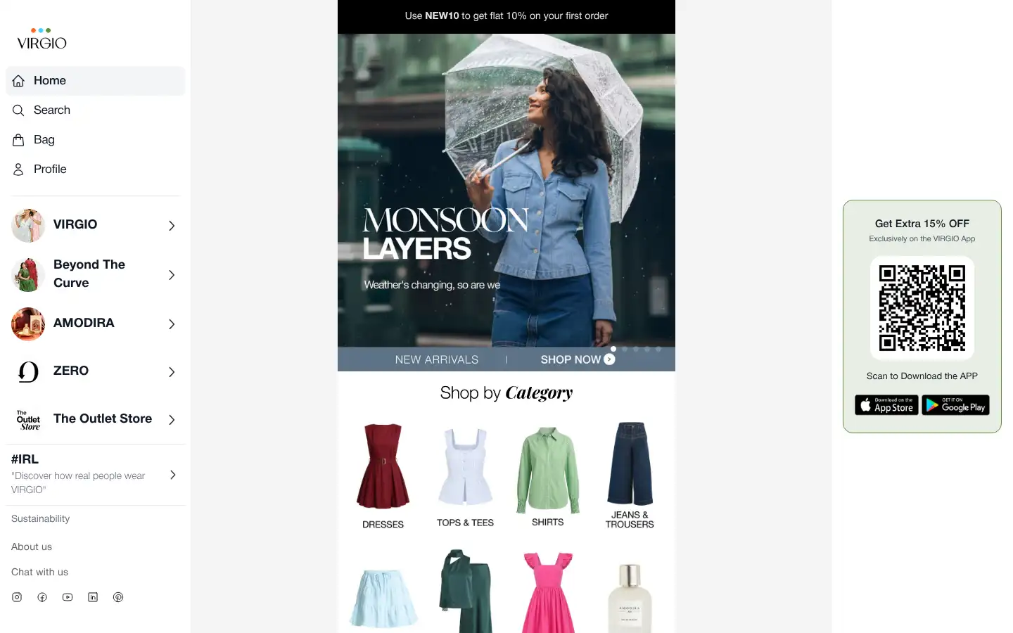 Screenshot of virgio.com