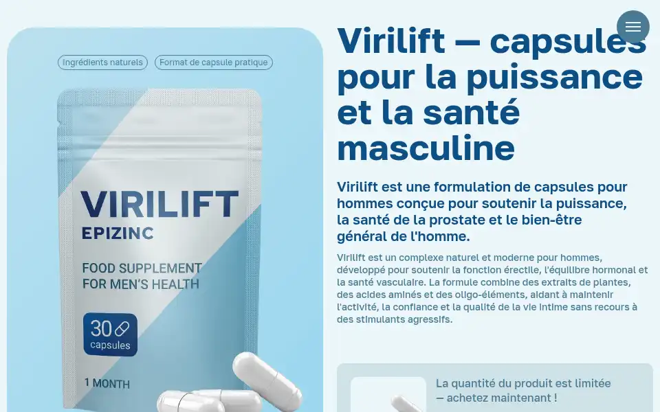 Screenshot of virilift.com