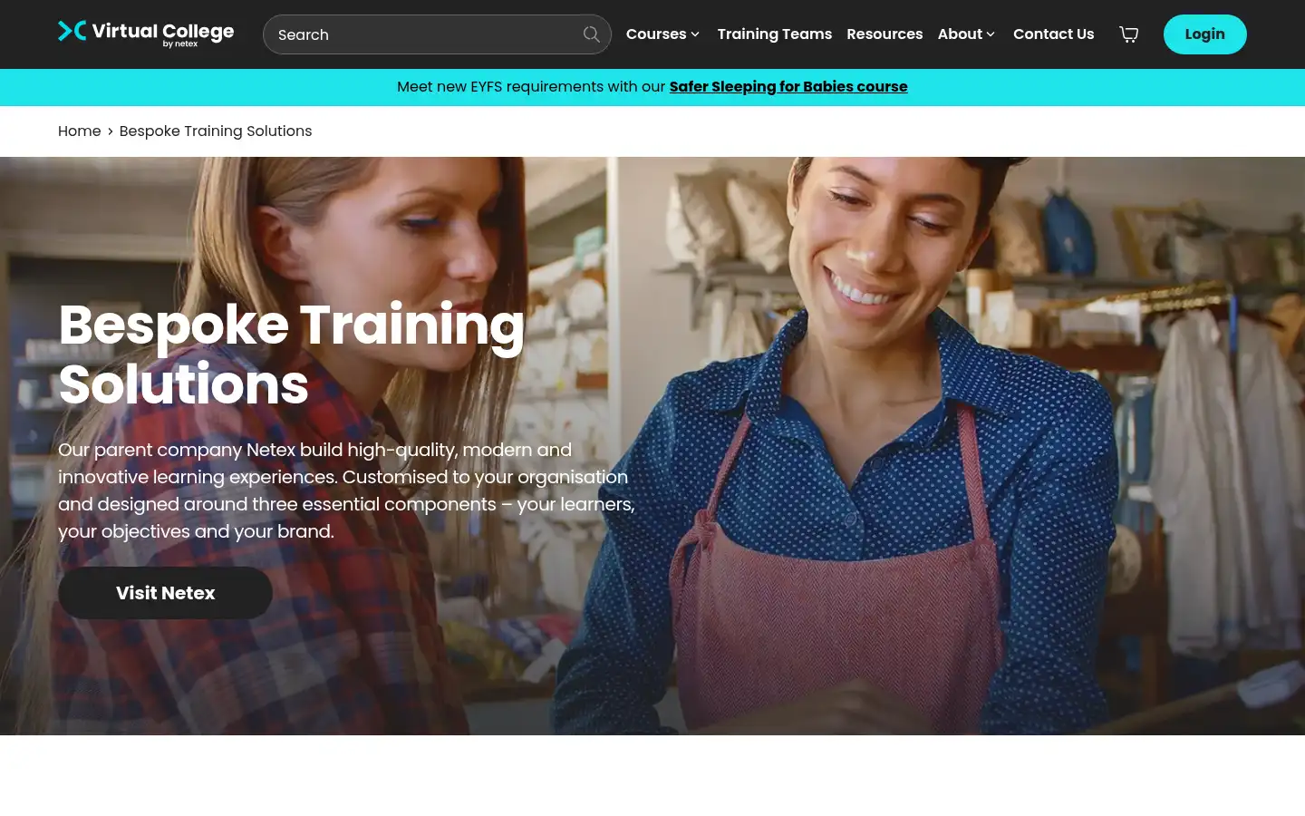 Screenshot of virtual-college.co.uk