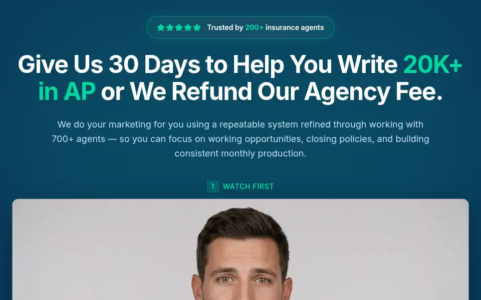 Screenshot of virtualblueagency.com