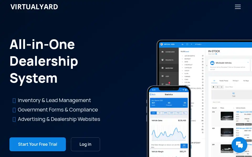 Screenshot of virtualyard.com