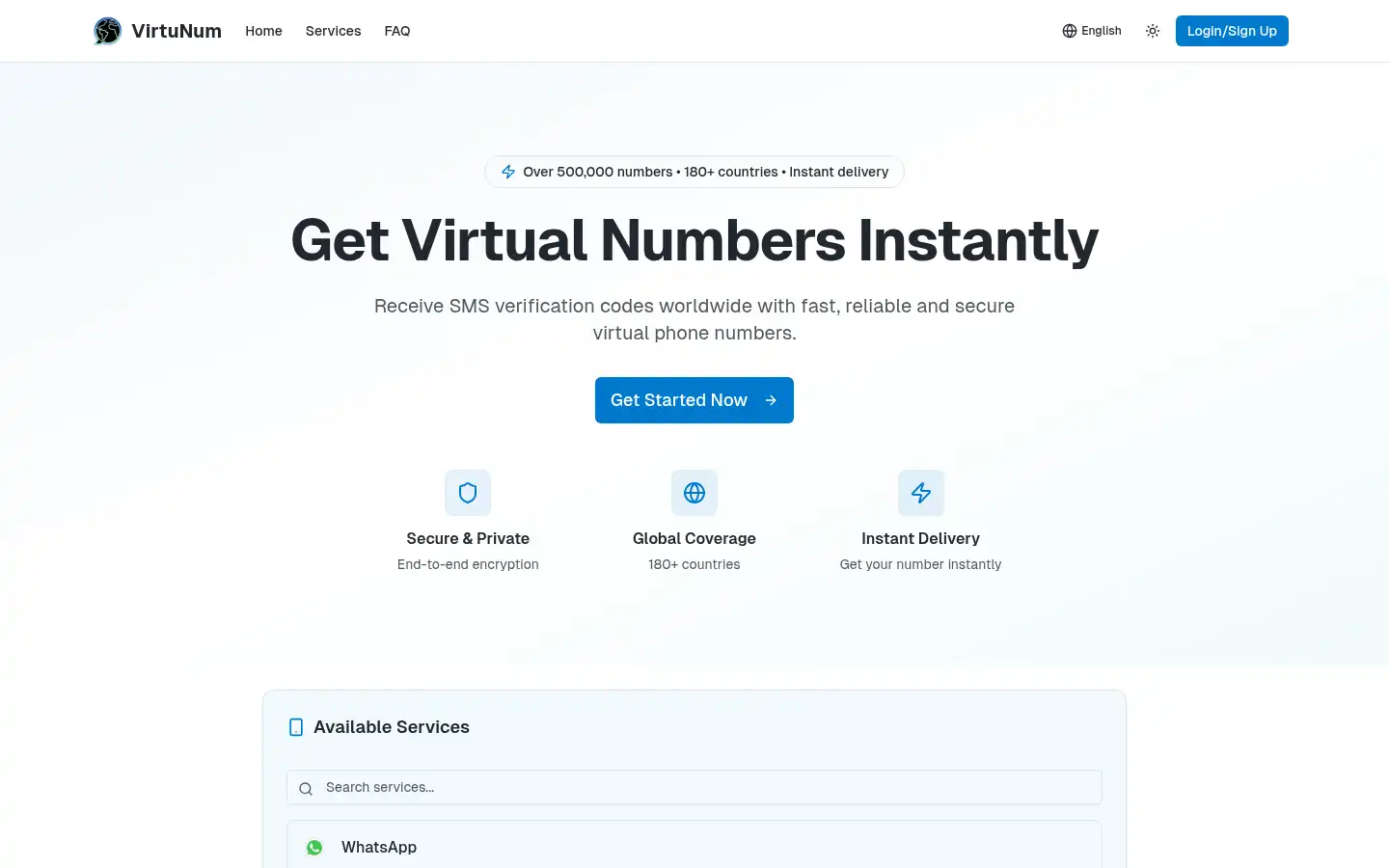 Screenshot of virtunum.com
