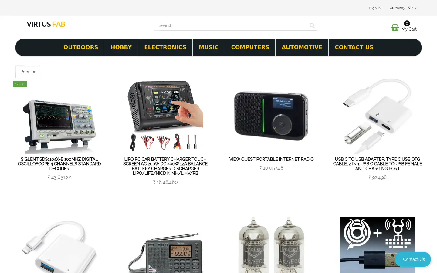 Screenshot of virtusfab.in