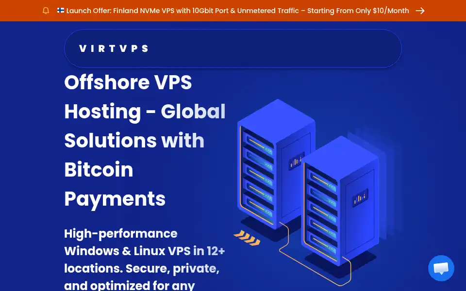 Screenshot of virtvps.com