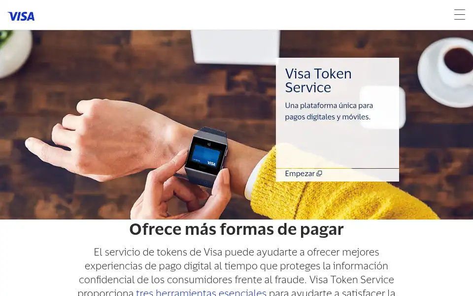 Screenshot of visa.es