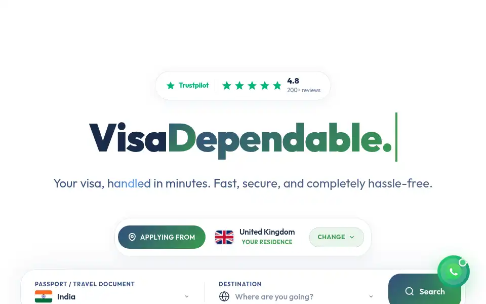 Screenshot of visad.co.uk
