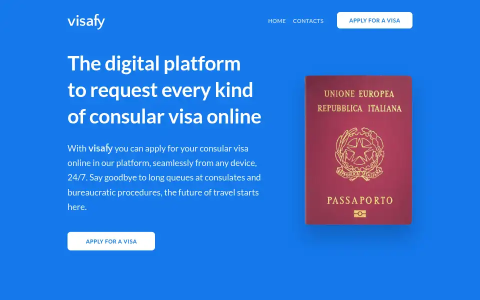 Screenshot of visafy.org