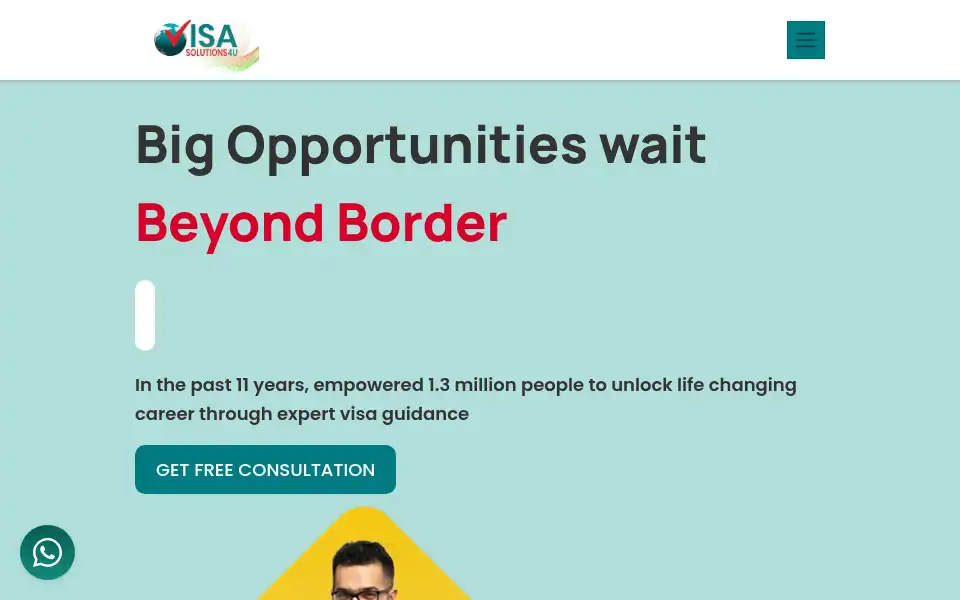 Screenshot of visasolutions4u.com