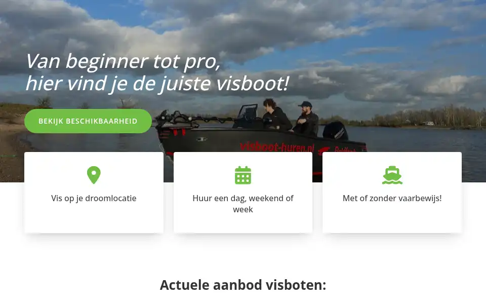 Screenshot of visboot-huren.nl