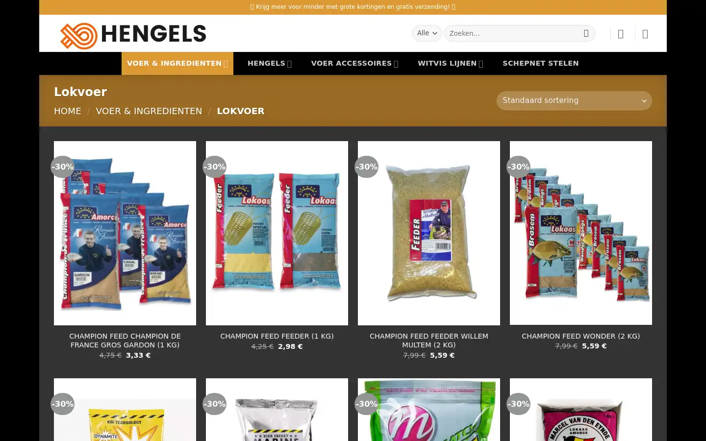 Screenshot of vishengellageprijs.com
