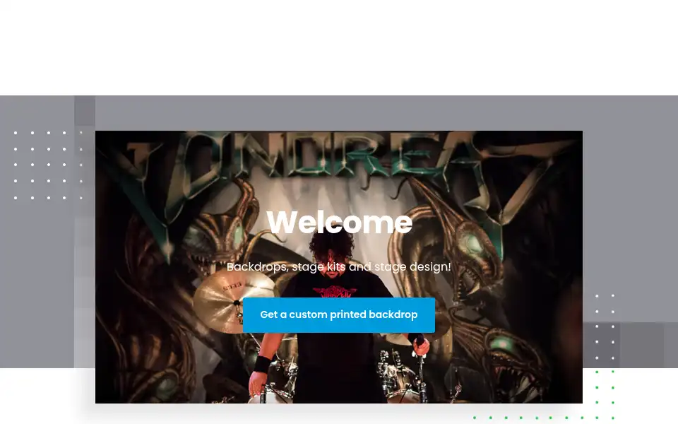 Screenshot of visionbackdrops.com