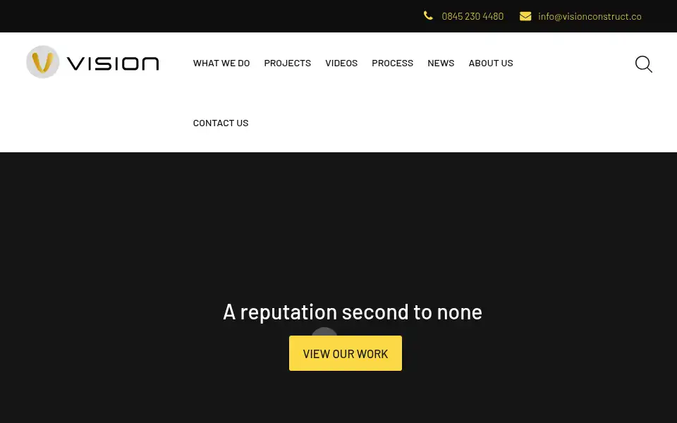 Screenshot of visionconstruct.co